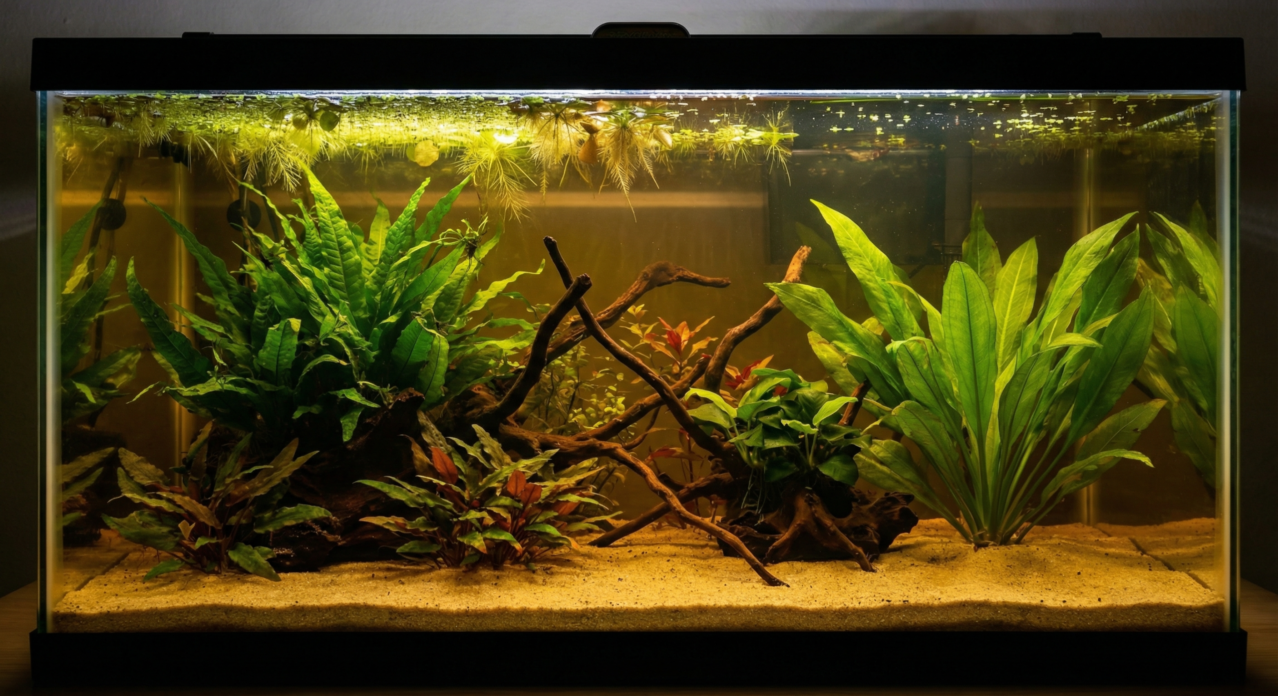 Ideal planted aquarium setup for Pea Puffer